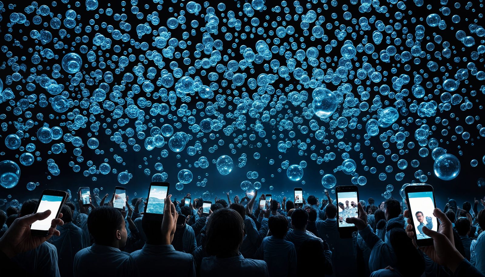 Floating Bubbles of Smartphone Users