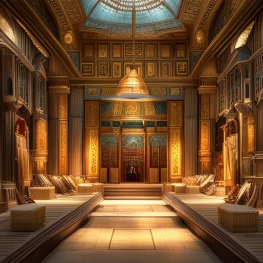 Fantasy Dreamscape: Ancient Egyptian Tomb Interior