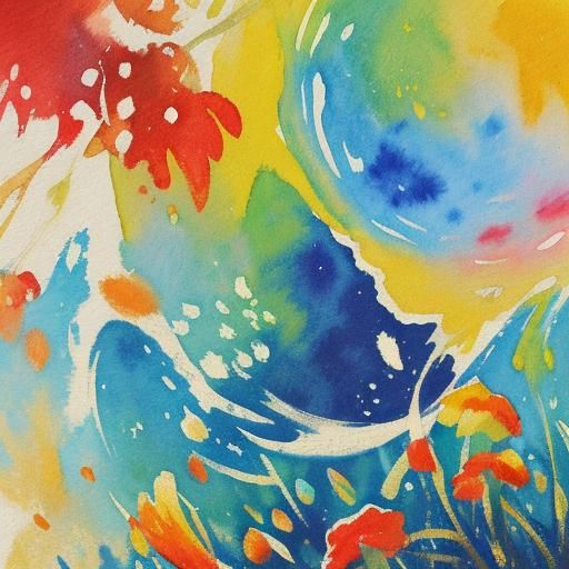 Gouache Style Impressionist Masterpiece in Watercolor