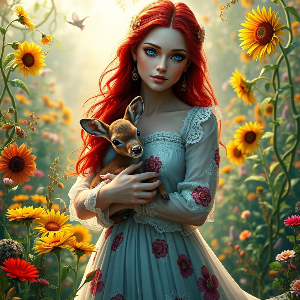 Fantasy Lady and Fawn