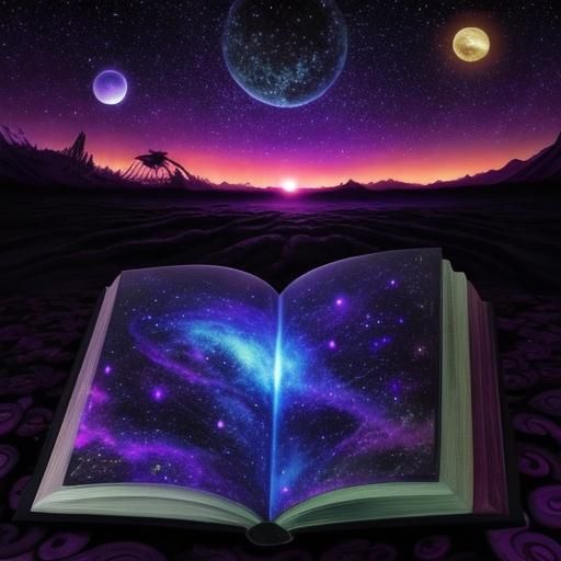 Psychedelic Mushroom Galaxy Sunset in 8D