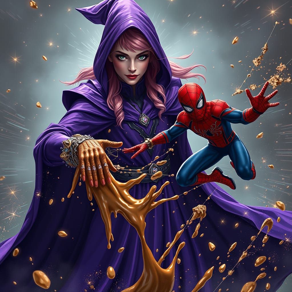 Mystical Purple Witch Unleashes Nutella in Epic Showdown