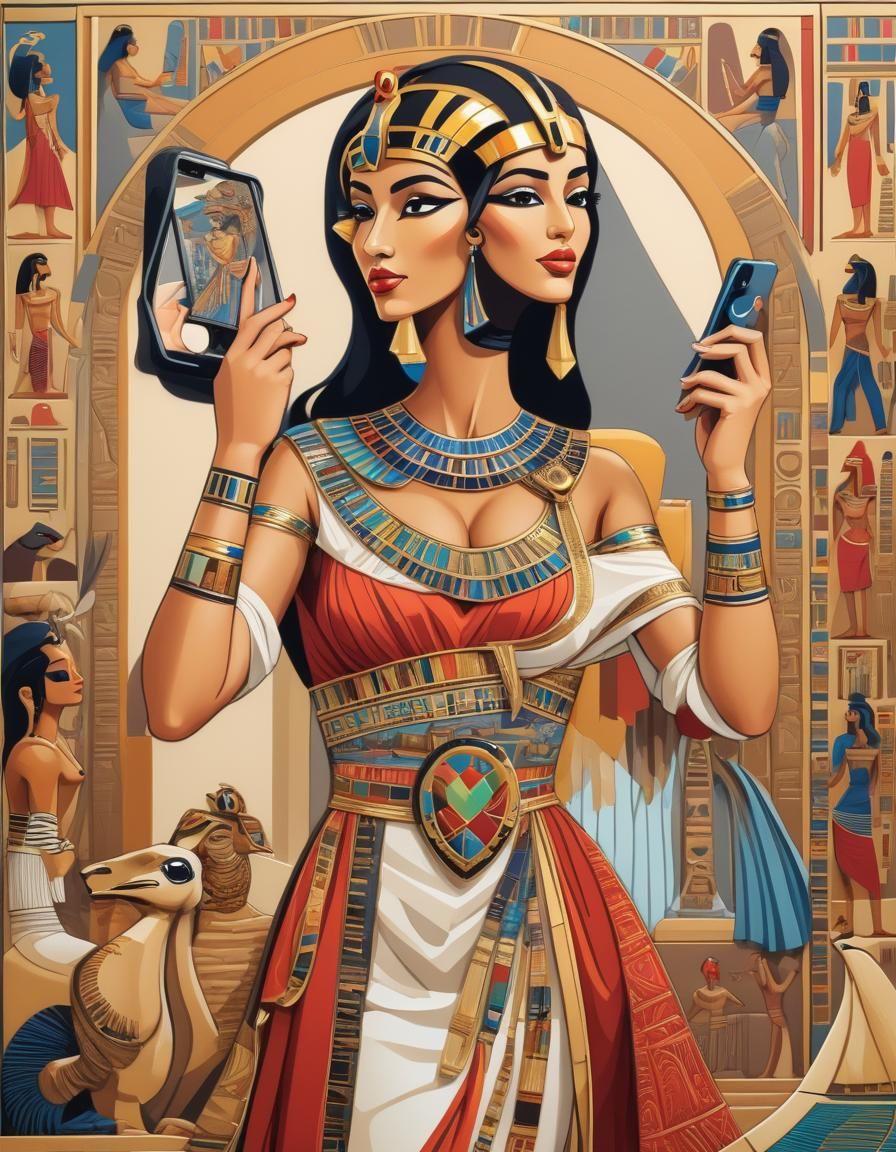 Most beautiful attractive masterpiece Egyptian queen taking ...