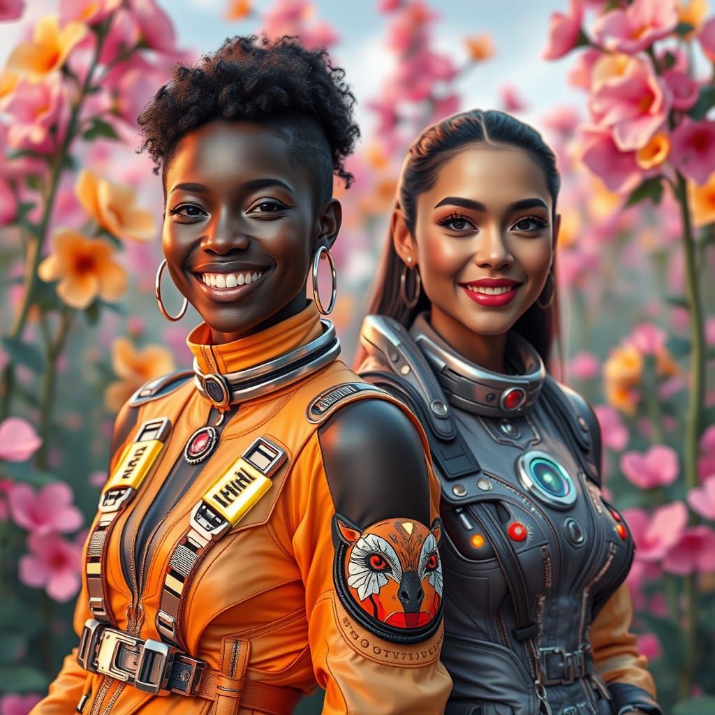 Futuristic Streetwear in a Murakami-Inspired World