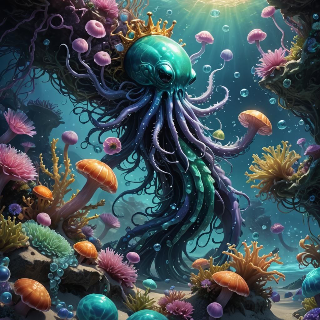 Epic Deep Sea Fantasy Concept Art