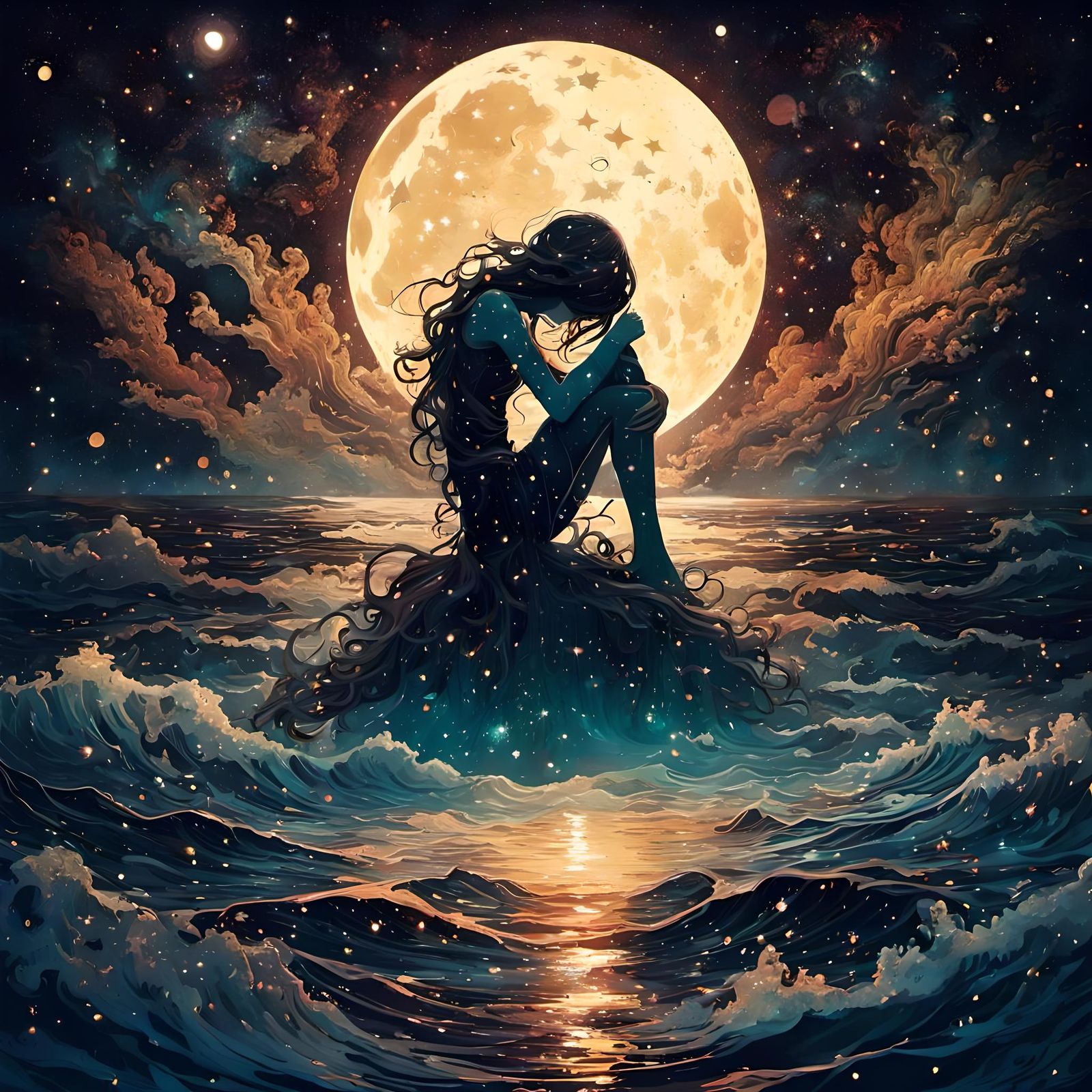 Ocean of Stars: A Surreal Anime Fantasy