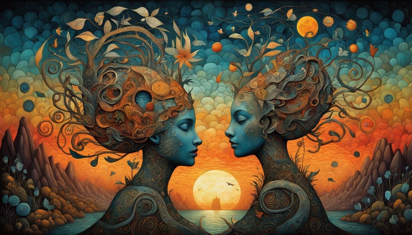 Mystical Shaman Weaves Labyrinthine Music Sculpture Amidst S...