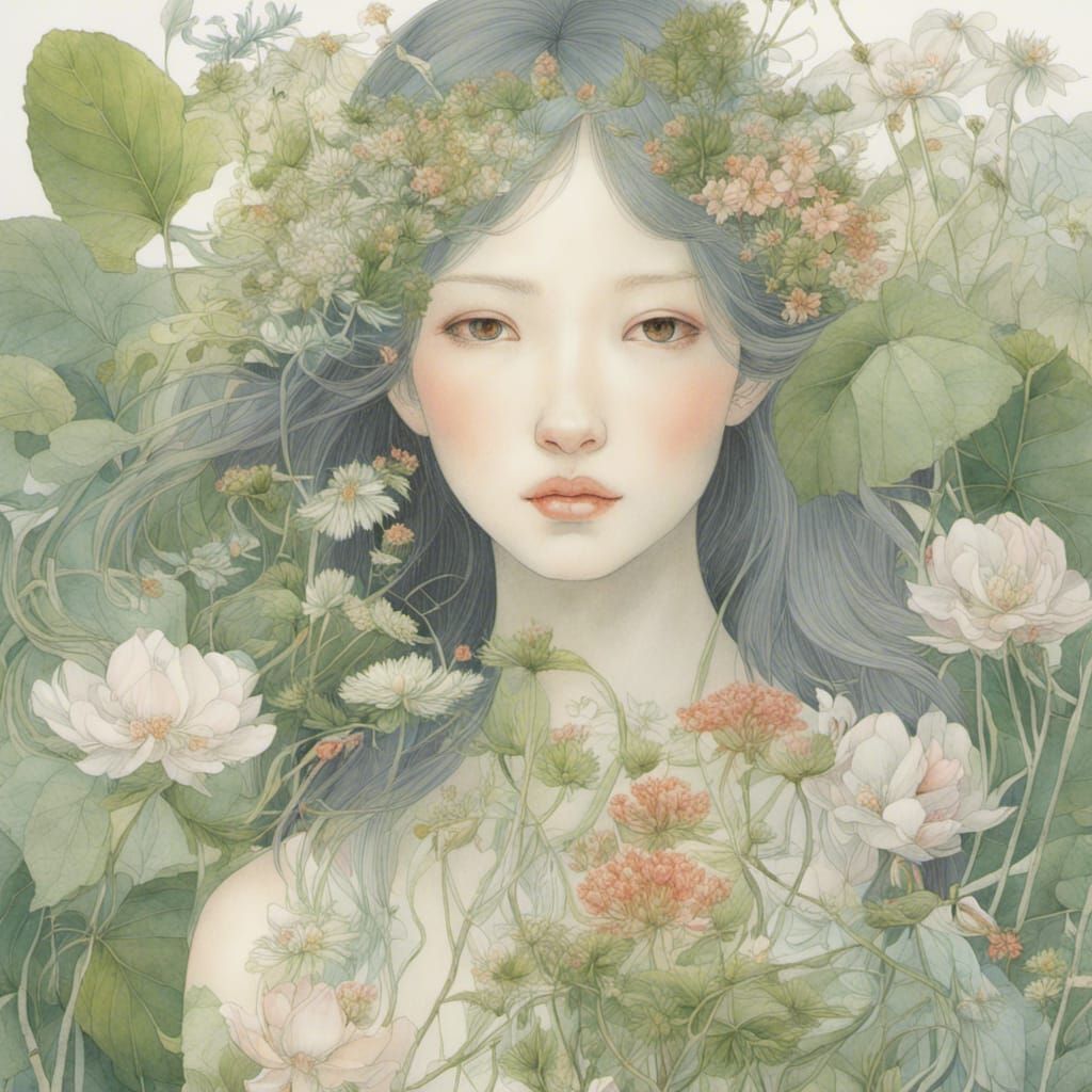 Botanical Forest Flora Illustration