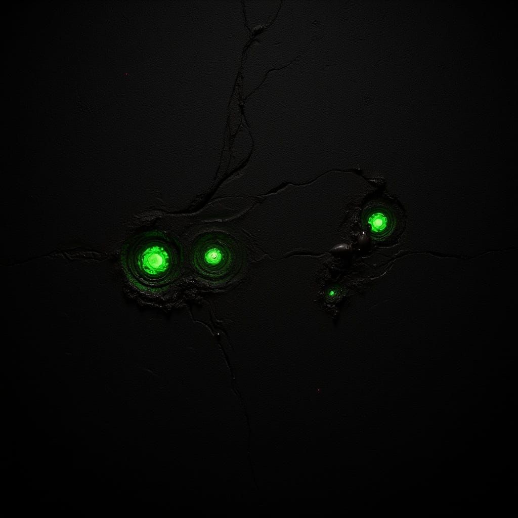 Ultra Detailed Cavern Wall Texture in Dark Sci-Fi Style