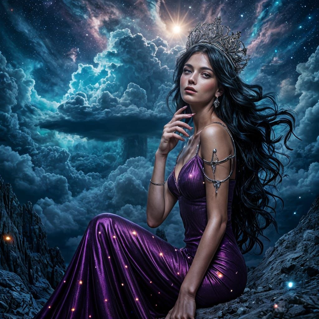 Queen of the Night with Volumetric Lighting