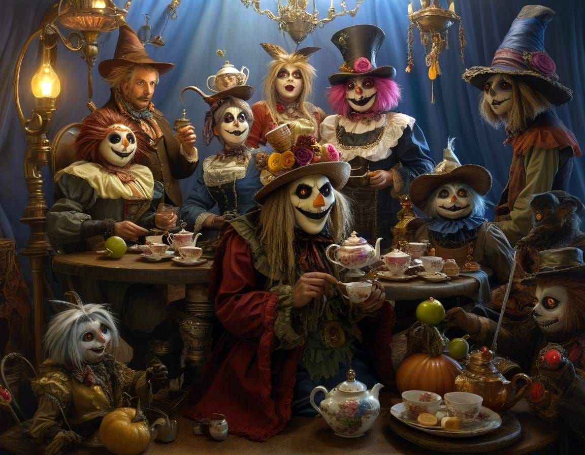 Extravagant Tea Party in a Wacky Wonderland