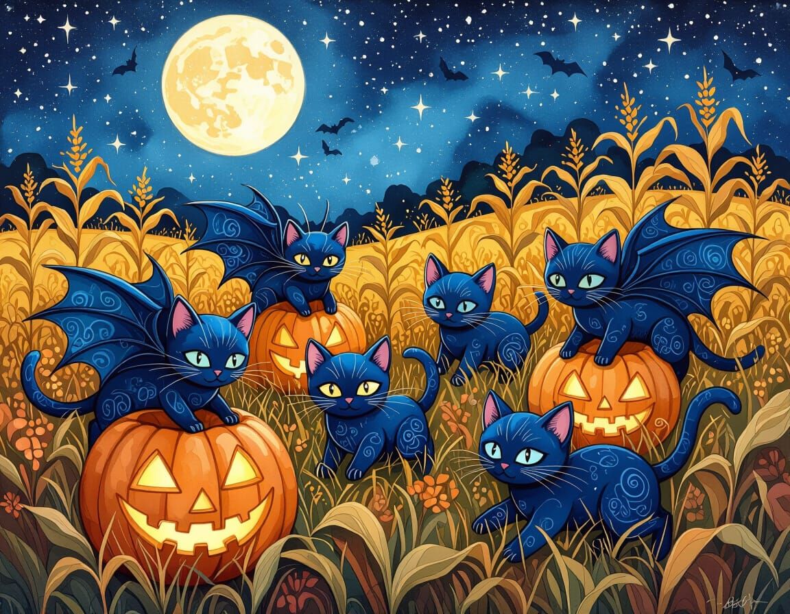 Intricately detailed alcohol ink illustration, a group of pl...