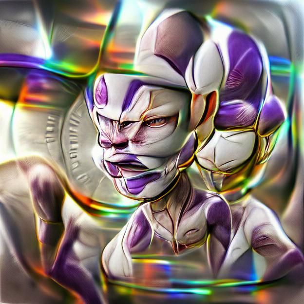 Holographic Frieza: Polished Sci-Fi Rendering