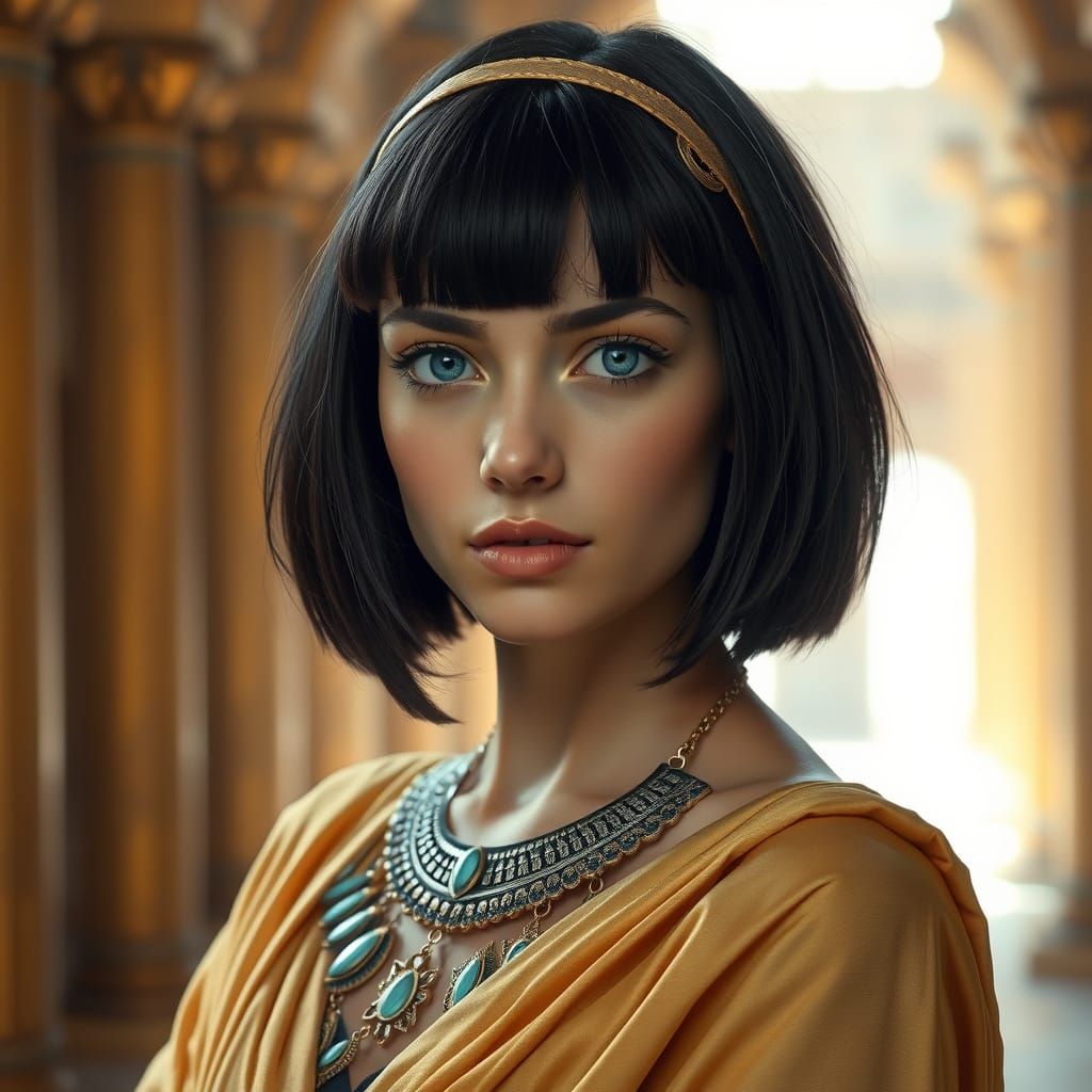 Egyptian Woman in Golden Light, Fine Art Portrait