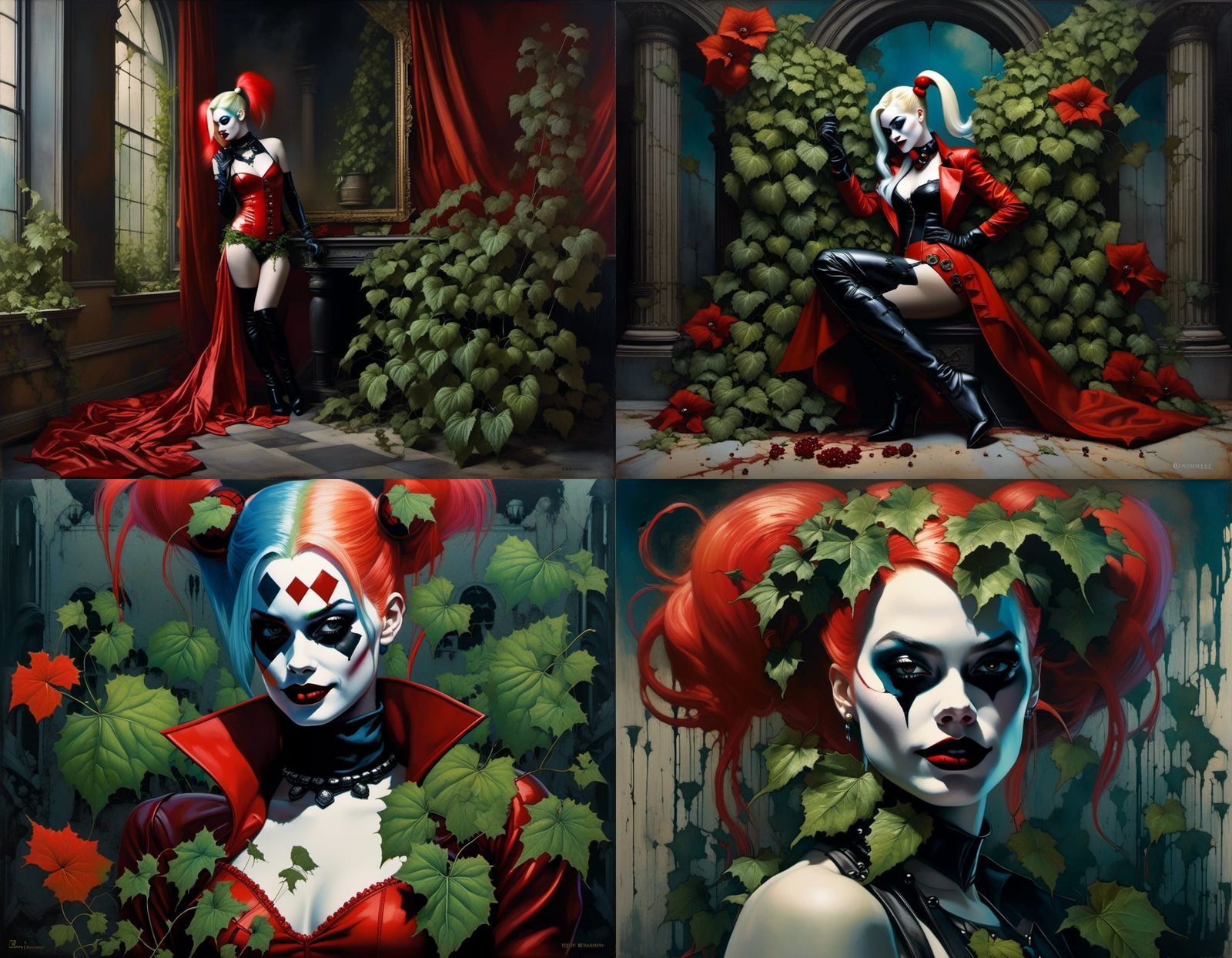 Harley Quinn Poisoned: A DC Comics Brutalist Concept