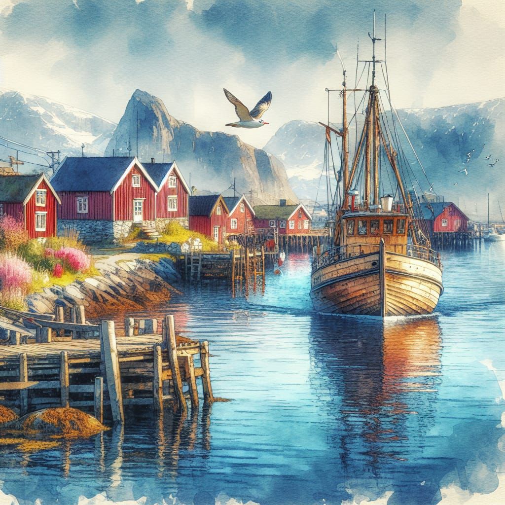 Storybook quaint village.