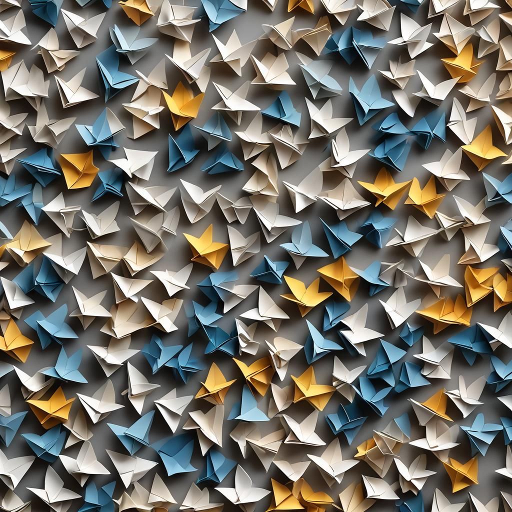 Origami Night and Day Papercraft in 8K