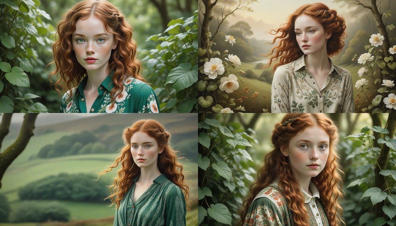 Elegant Irish Beauty in Natural Settings