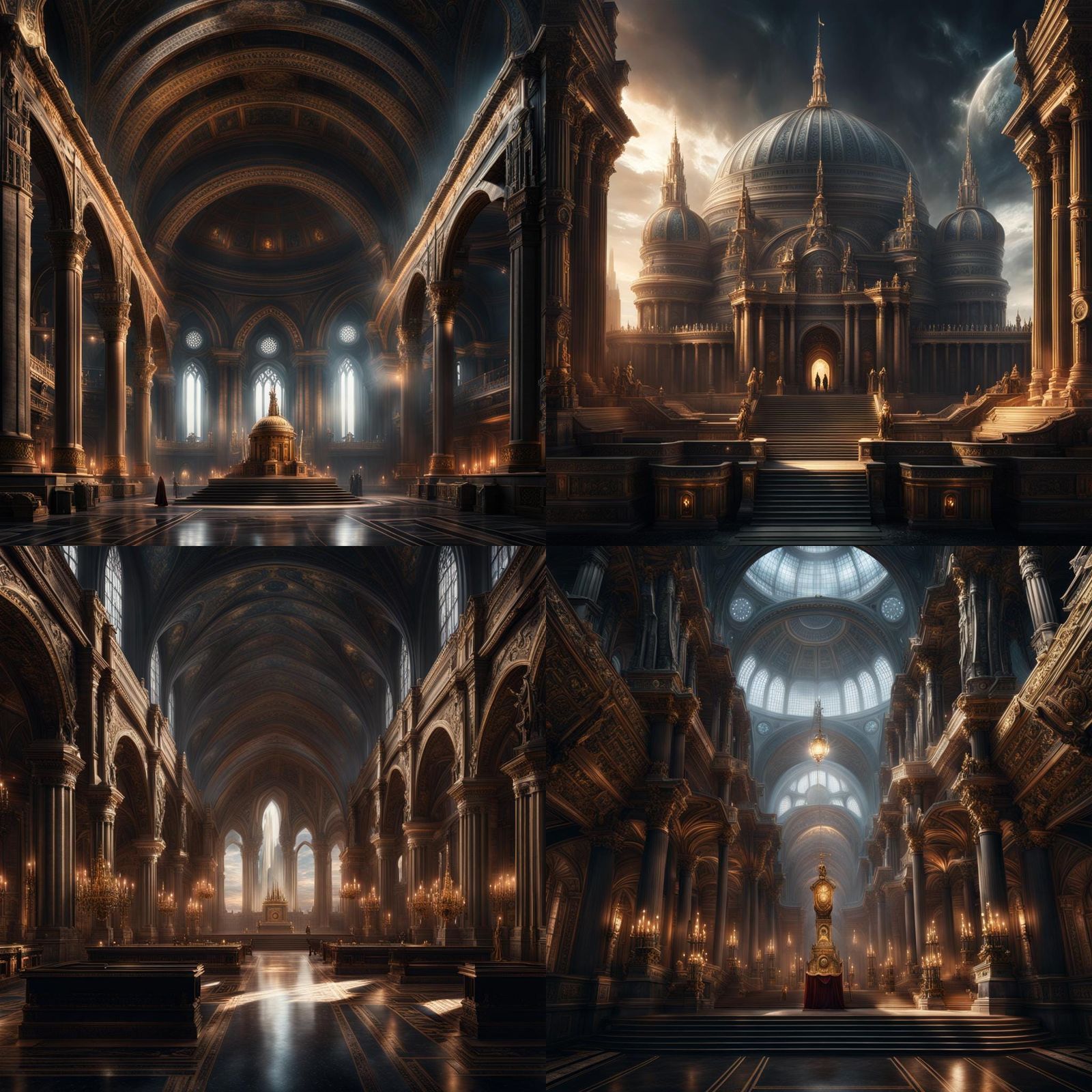 Neogothic Space Roman General: Digital Matte Painting