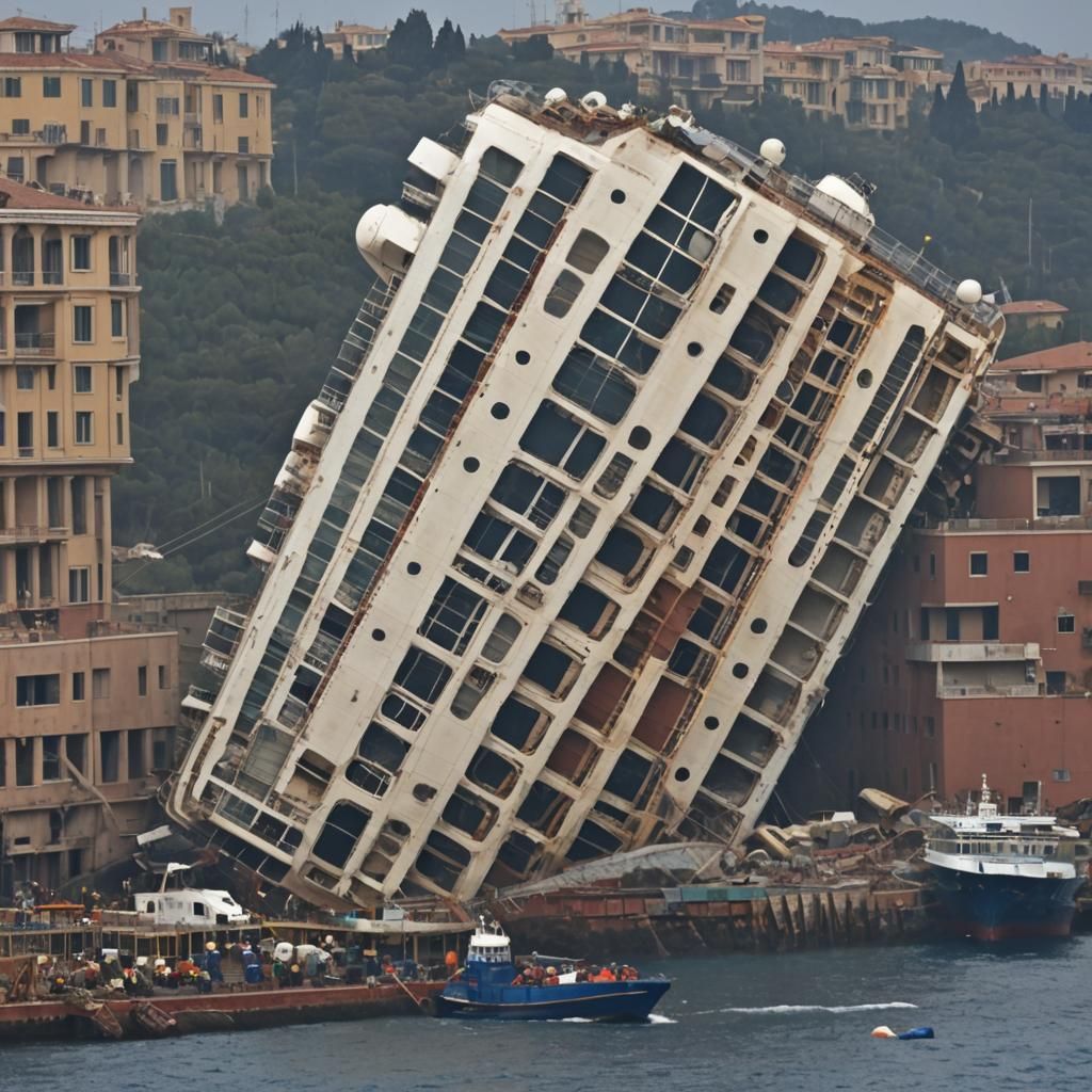 Cruise ship crashed into town on Speed 2.