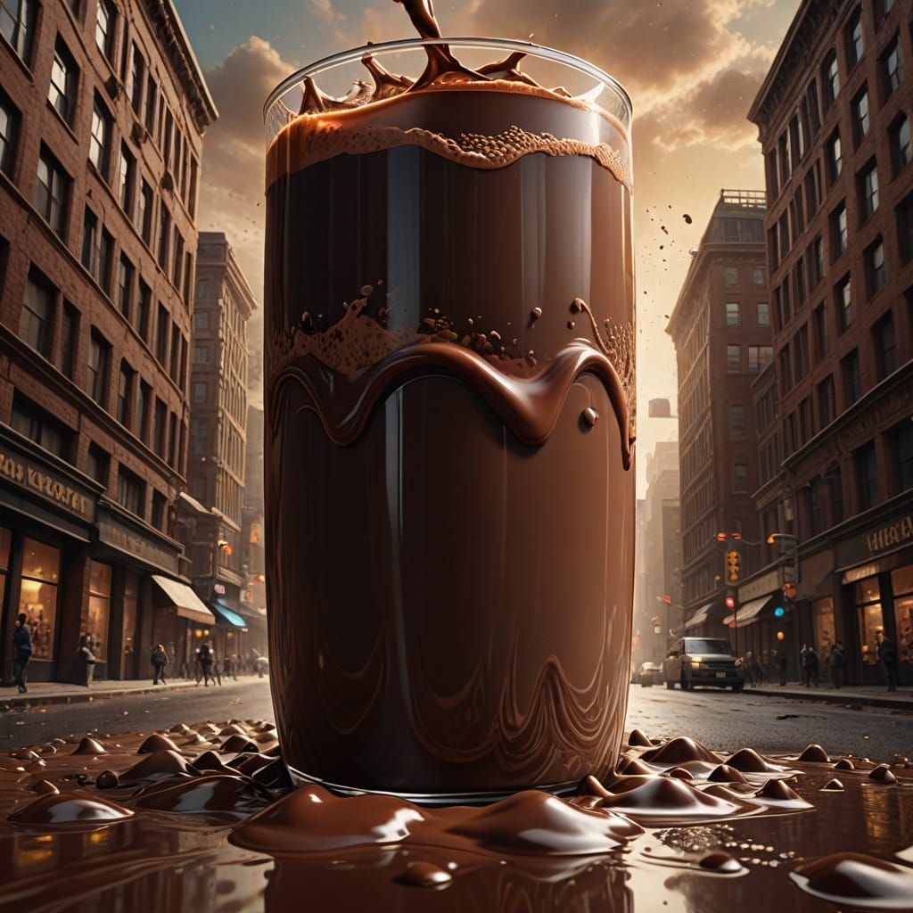 Giant chocolate milk