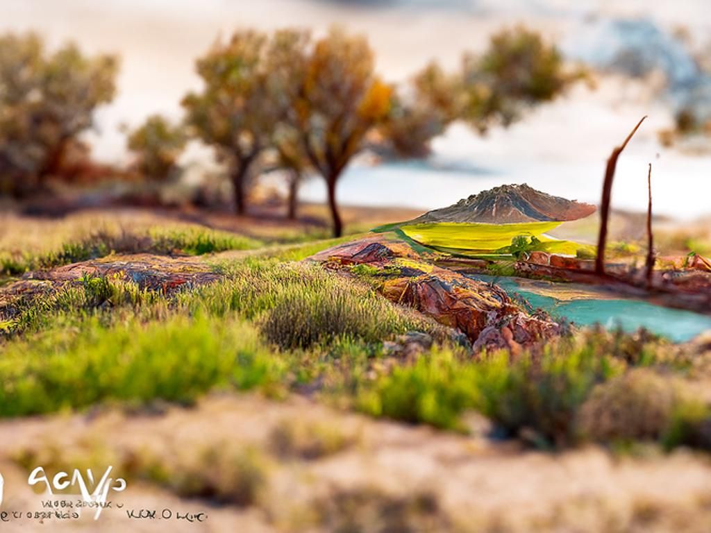 Photorealistic Landscape Vista in Detailed Digital Art
