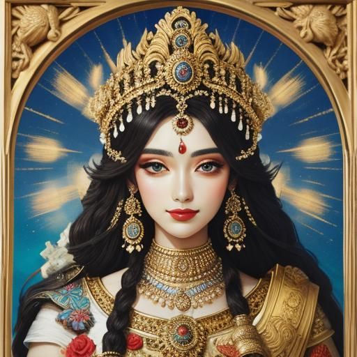 Beautiful Goddess Girl Generated by AI