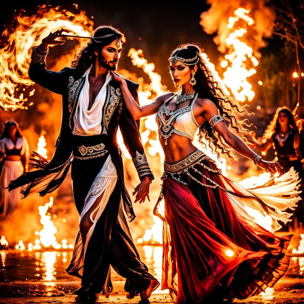 caliente gypsy dancer couple