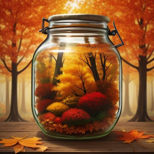 Autumnal Still Life: Season in a Jar