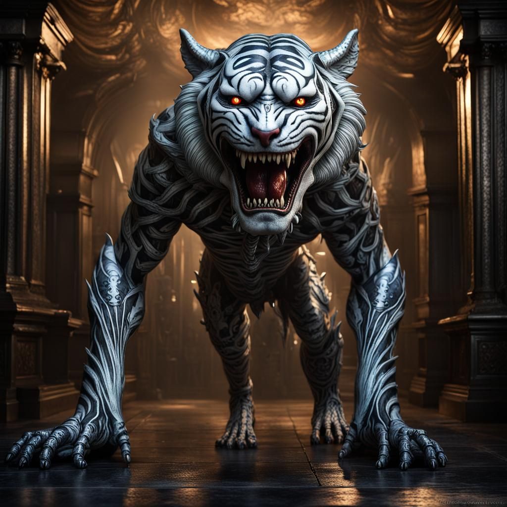 Undead Hybrid Tiger Shark: Gothic Sci-Fi Horror