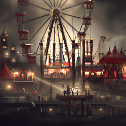 Creepy Circus: A Digital Matte Painting