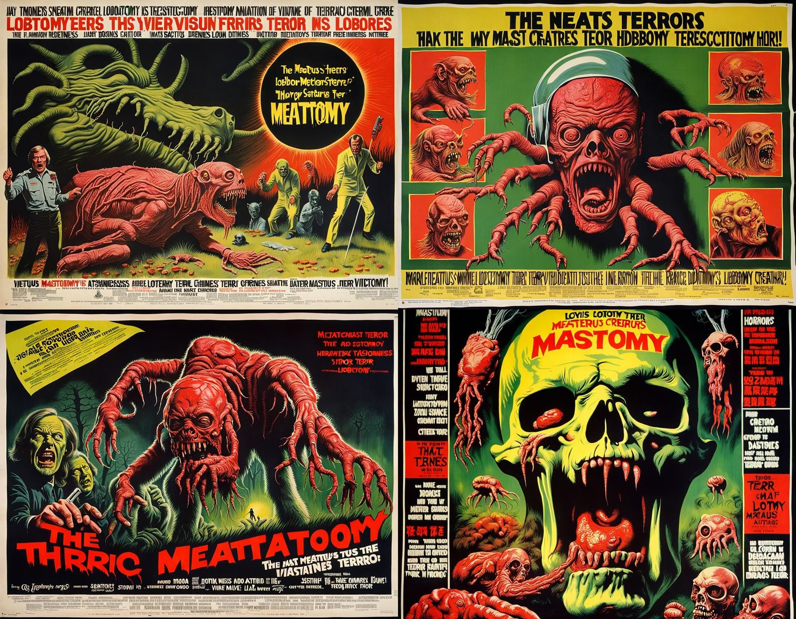 1970s Horror Movie Poster: Hybrid Creature