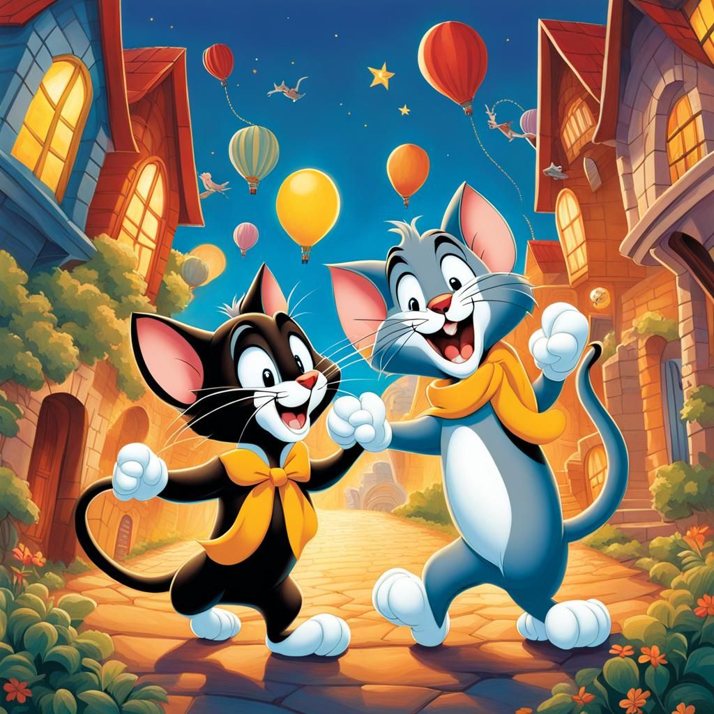 Even cats and mice get on in utopia