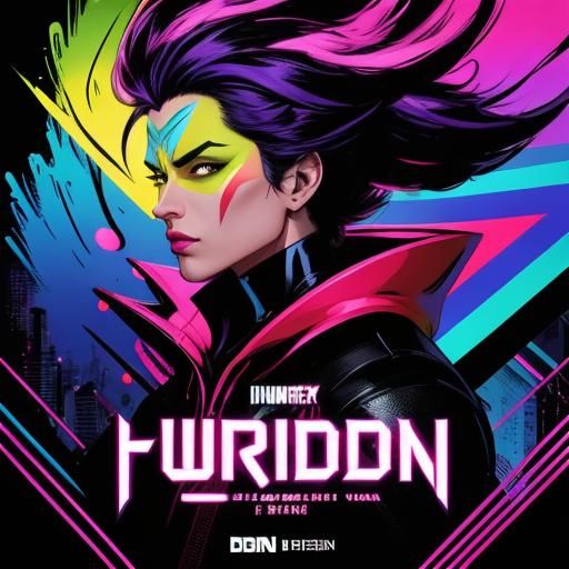 FurDen in Rainbow Colors: Comic Book Art