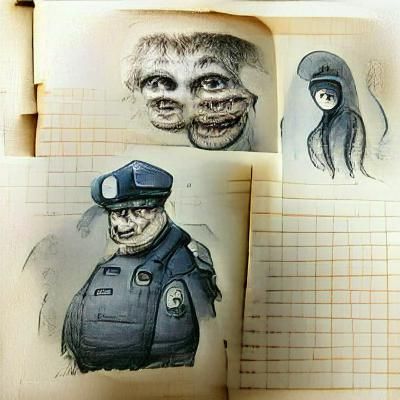 Eerie Police Sketches of Unidentified Suspects