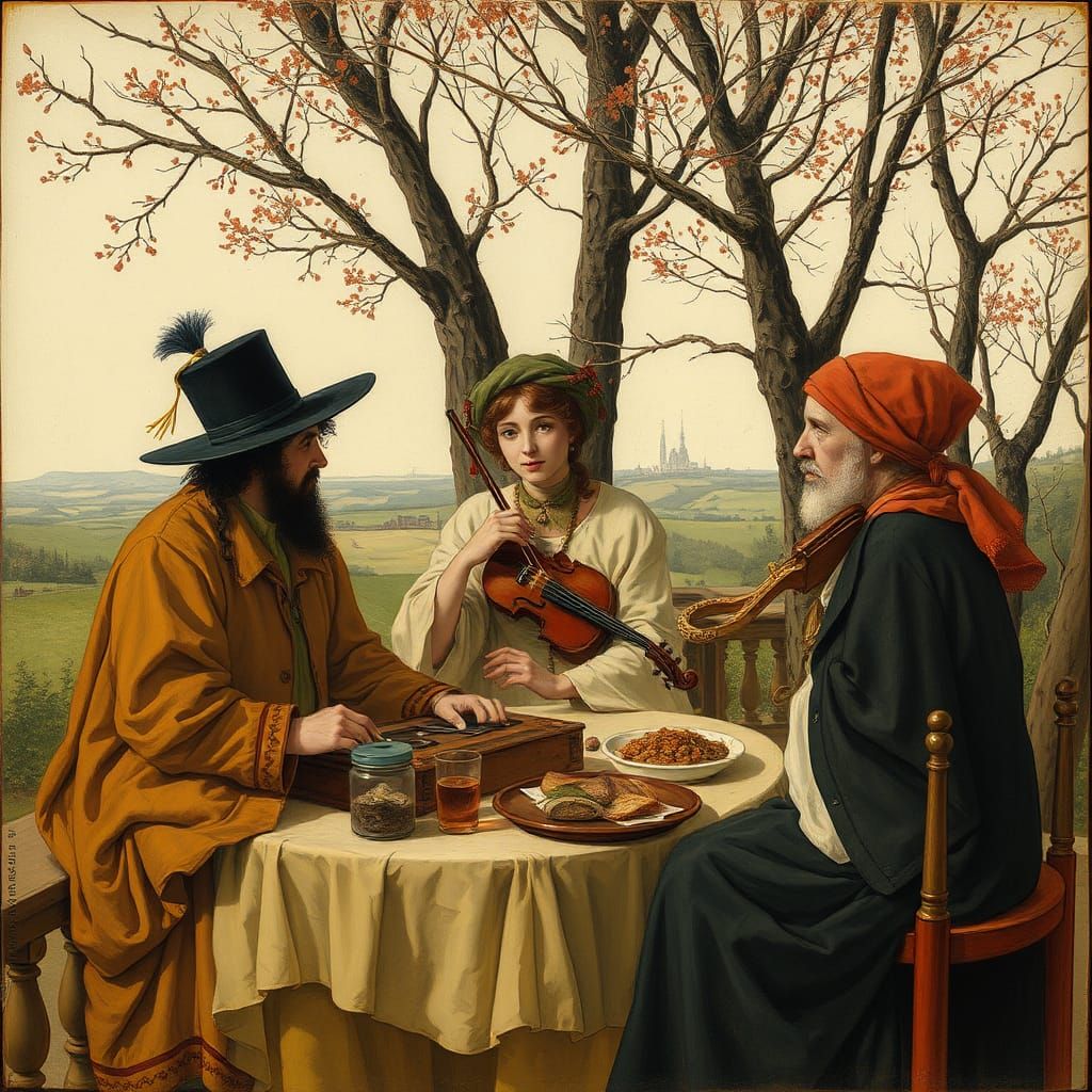 Surreal Cartoon Machines in Dreamlike Composition