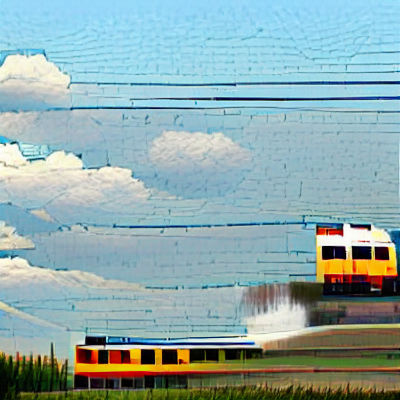 AI Generates Train Image