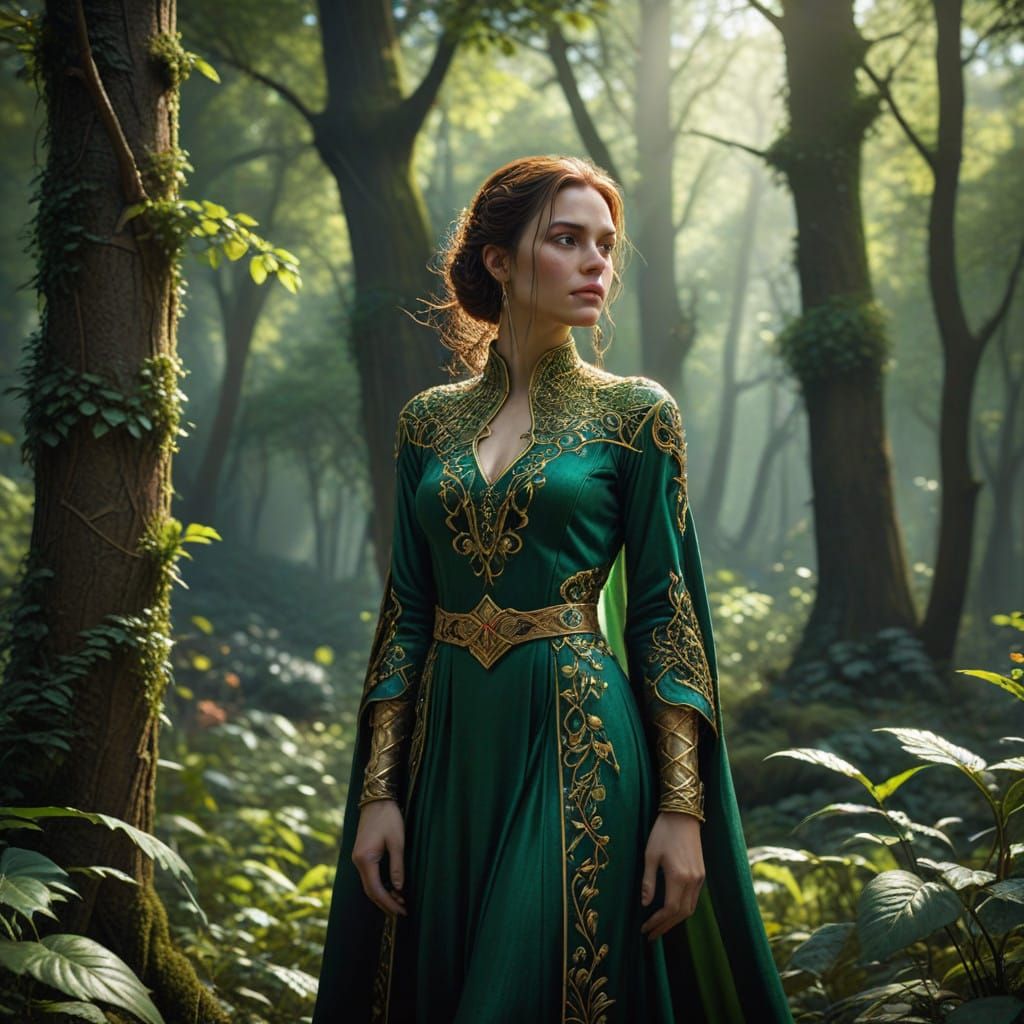 Ethereal Fantasy Forest in Cinematic Realism