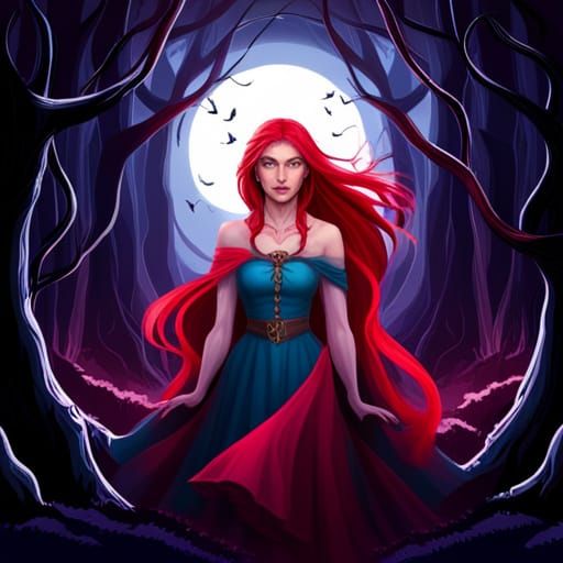 Enchanted Woodland: Little Red Riding Hood Portrait
