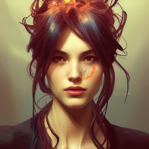 Hyperdetailed Portrait with Dynamic Lighting, Trending Art