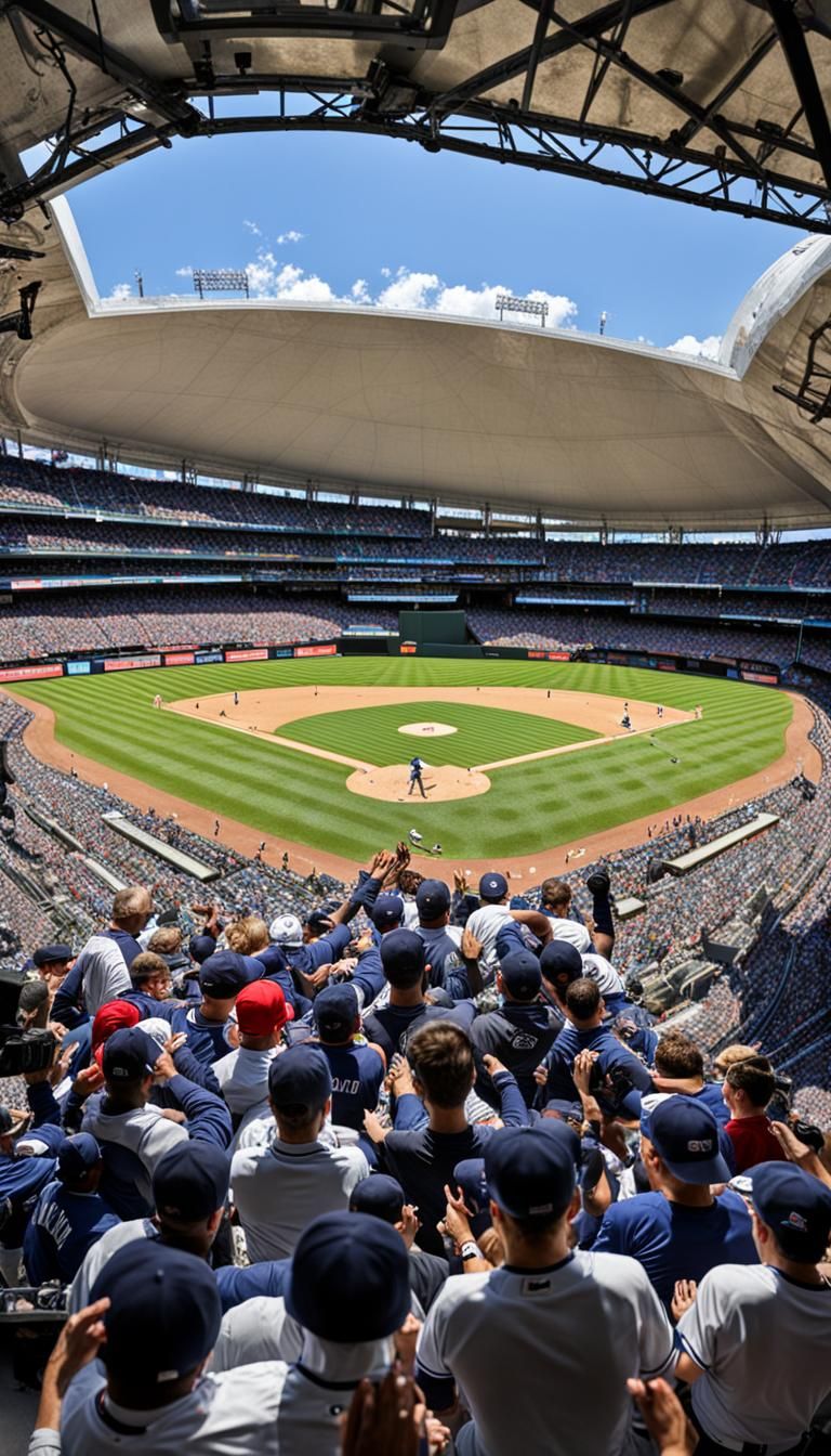 Baseball Deciding Point on a Beautiful Day