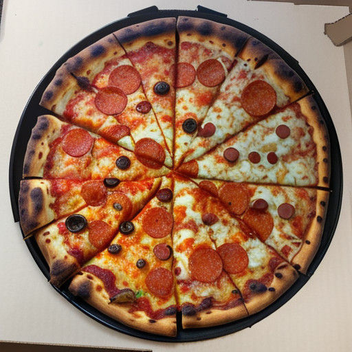 Sultry Italian Goddess Surrounded by Delicious Pizza