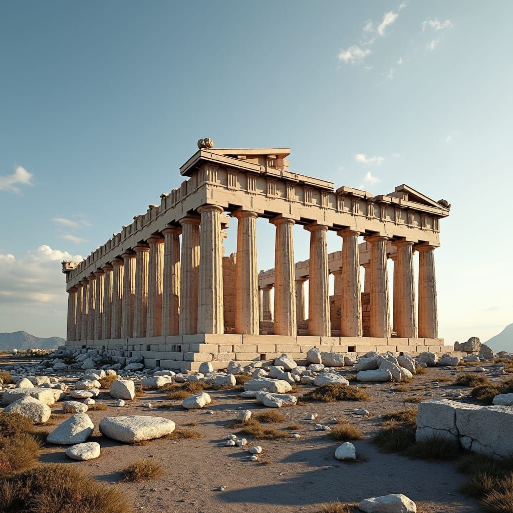 The Parthenon: AI Rendering of Ancient Architecture