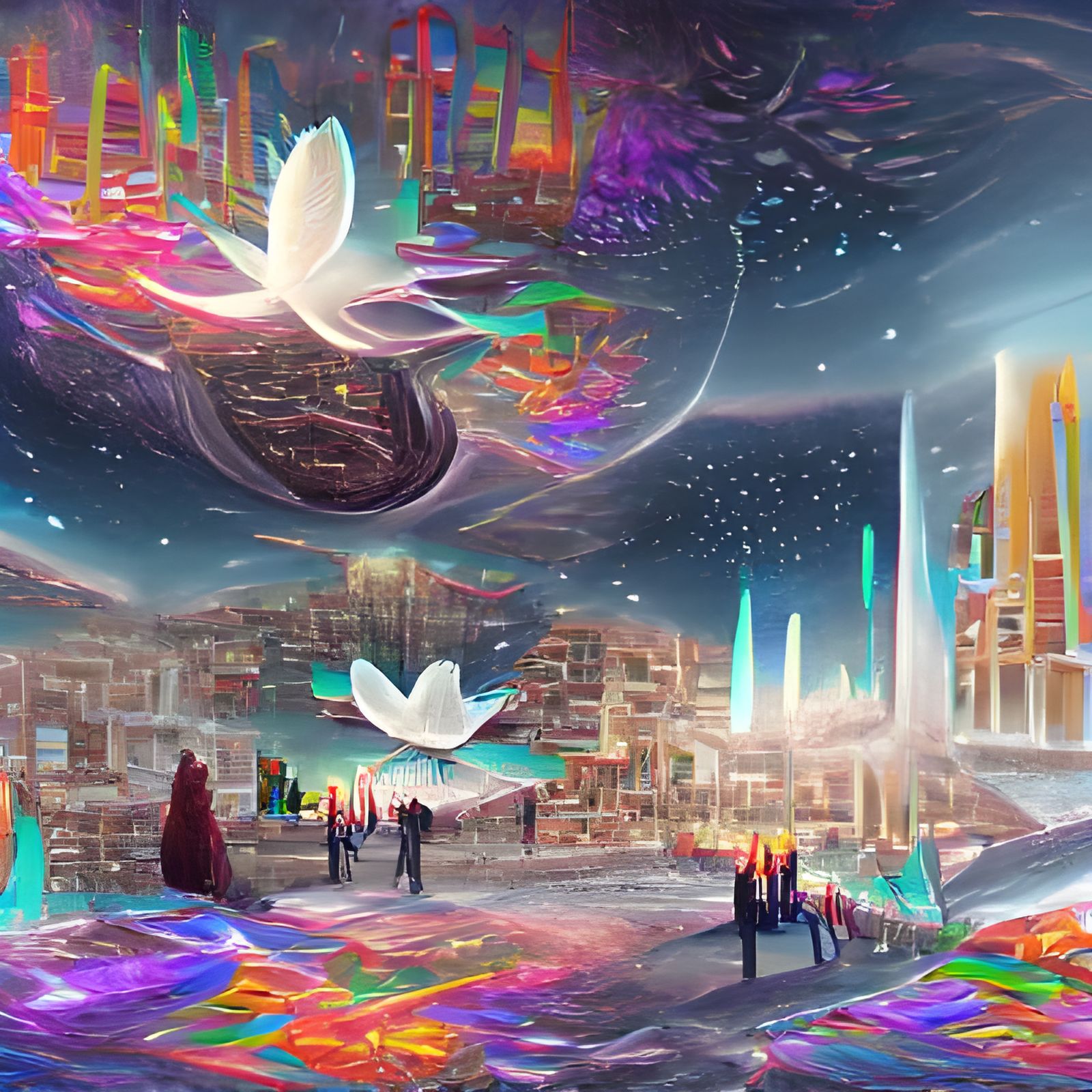City of Peace: Holographic Astral Illustration