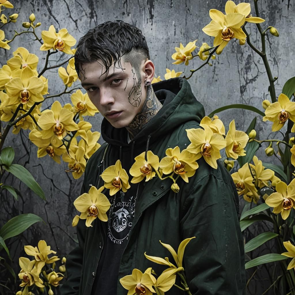 Orchid Boys / Green & Yellow