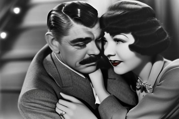 Classic Hollywood Scene with Natural Lighting