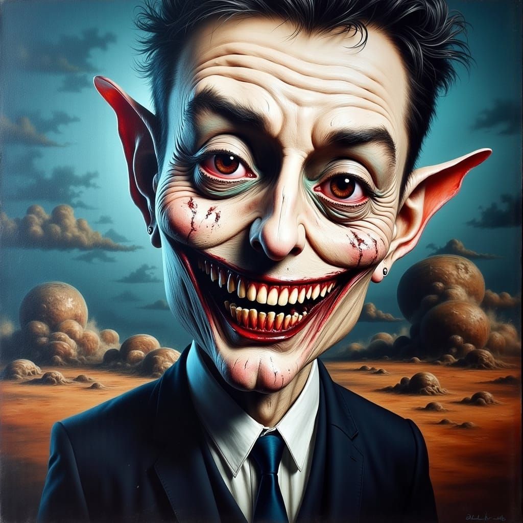 Surreal Melting Portrait Inspired by Salvador Dali