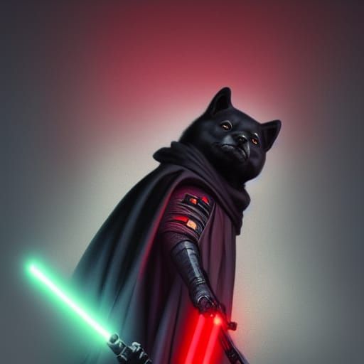 Darth Vader Shiba: Hyperdetailed Animal Portrait