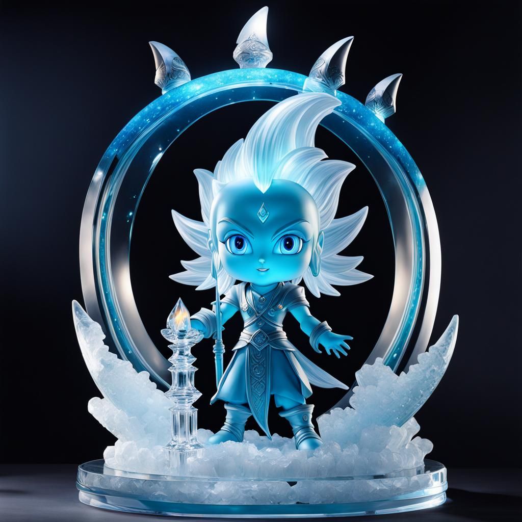 Translucent Ice Sculpture: Shiva from Final Fantasy