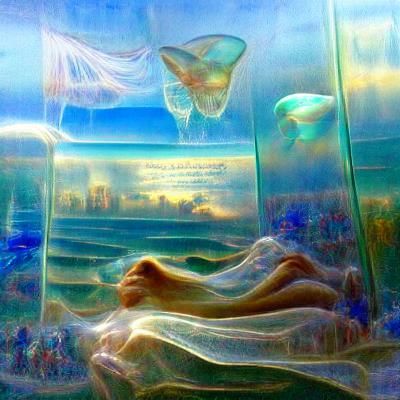 Translucent Sea Dreams Pouring into Reality
